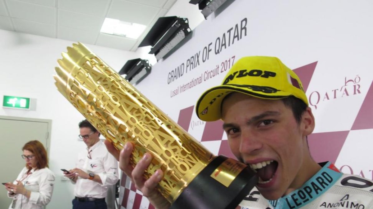 El mallorquín Joan Mir (Honda).-