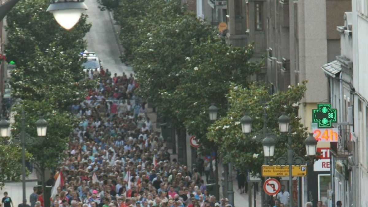 Manifestación 'Por el futuro del Bierzo ', en Ponferrada.-ICAL