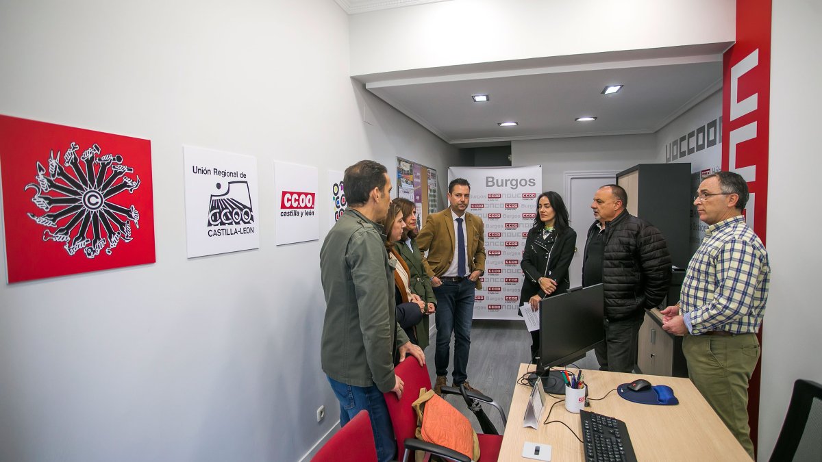 Imagen de la oficina de asesoría deCCOO. TOMÁS ALONSO