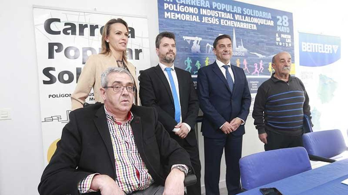 José I. Hortigüela, Lorena De la Fuente, Jorge Villaverde, Ricardo García y Benjamín Álvarez presentaron la carrer-Raúl G. Ochoa