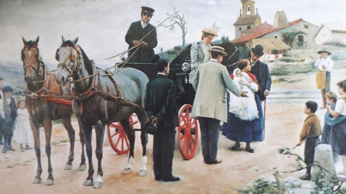 ‘El precio de una madre, a mejorar la raza’, del pintor burgalés Marceliano Santamaría.