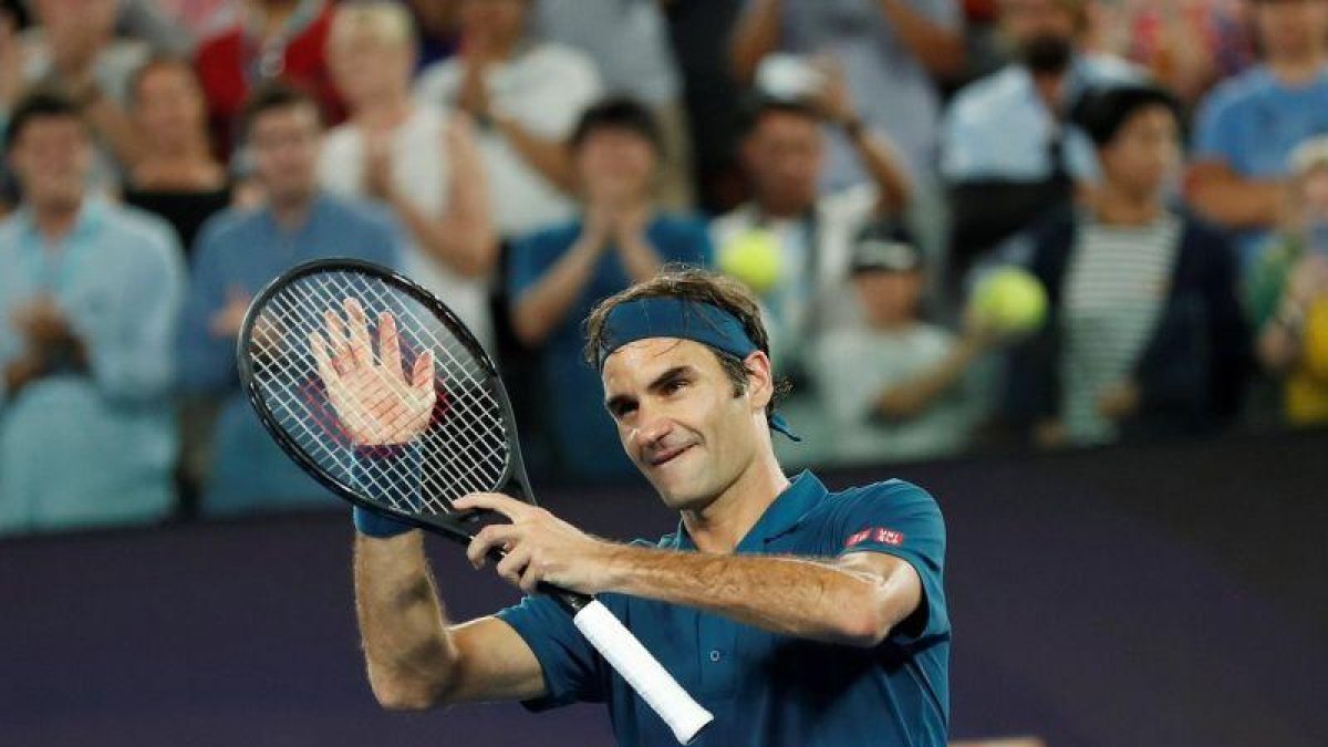 Roger Federer celebra su victoria ante Taylor Fritz.-EFE