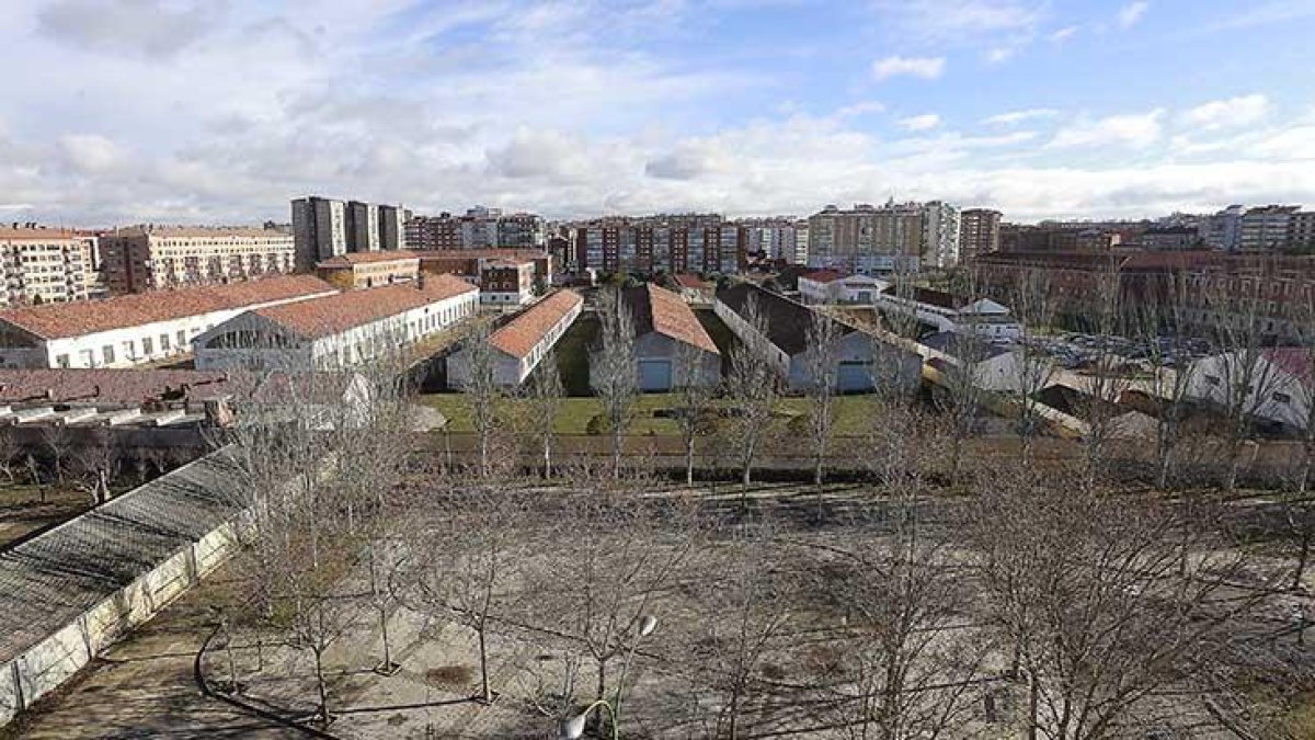 Los edificios de vivienda protegida estarán en la zona más cercana a Severo Ochoa y en la parte trasera se ubicará el parque urbano.-RAÚL G. OCHOA