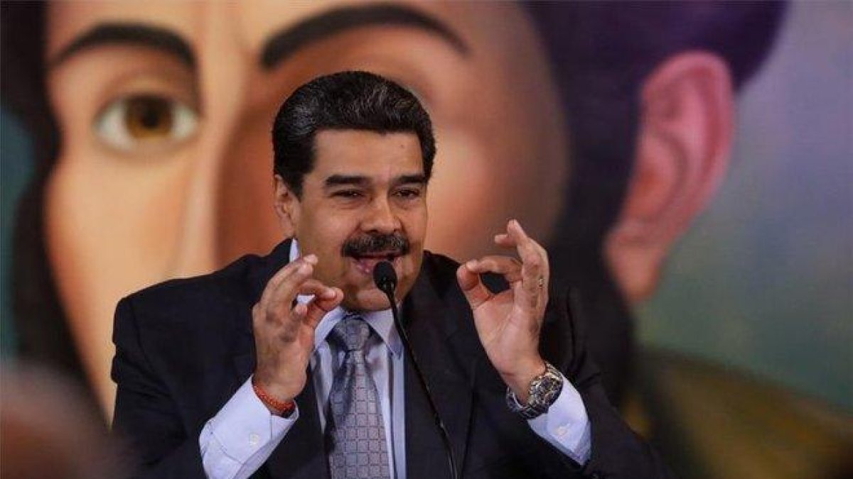 El presidente de Venezuela, Nicolás Maduro, en el Palacio de Miraflores.-EFE