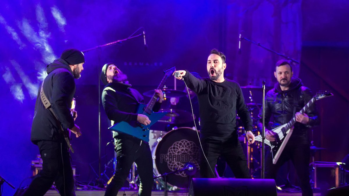 Actuación de Sexma en el festival de Las Candelas.