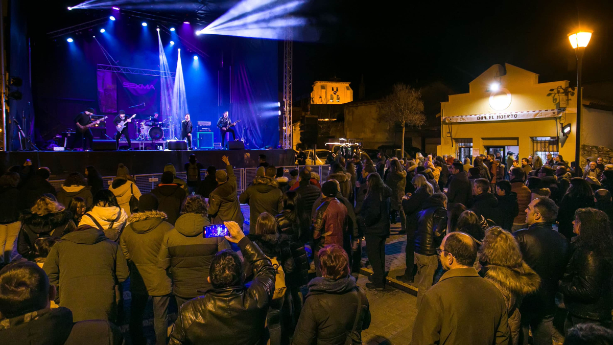 Actuación de Sexma en la anterior edición del festival de Las Candelas. 