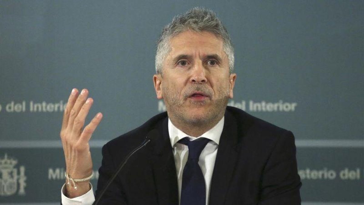 El ministro de Interior Fernando Grande-Marlaska.-DAVID CASTRO