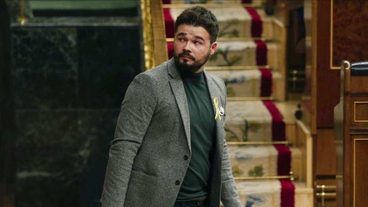 Gabriel Rufián, en el Congreso.-ZIPI (EFE)