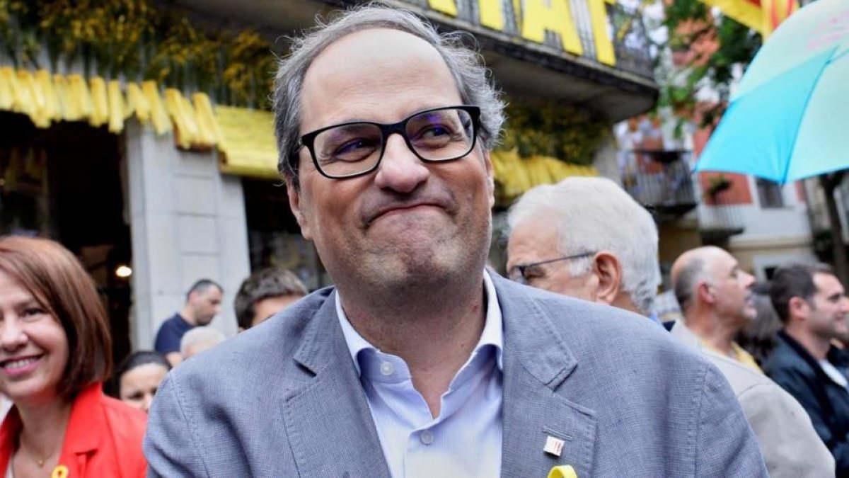 Torra, en Girona-ROBIN TOWNSEND / EFE