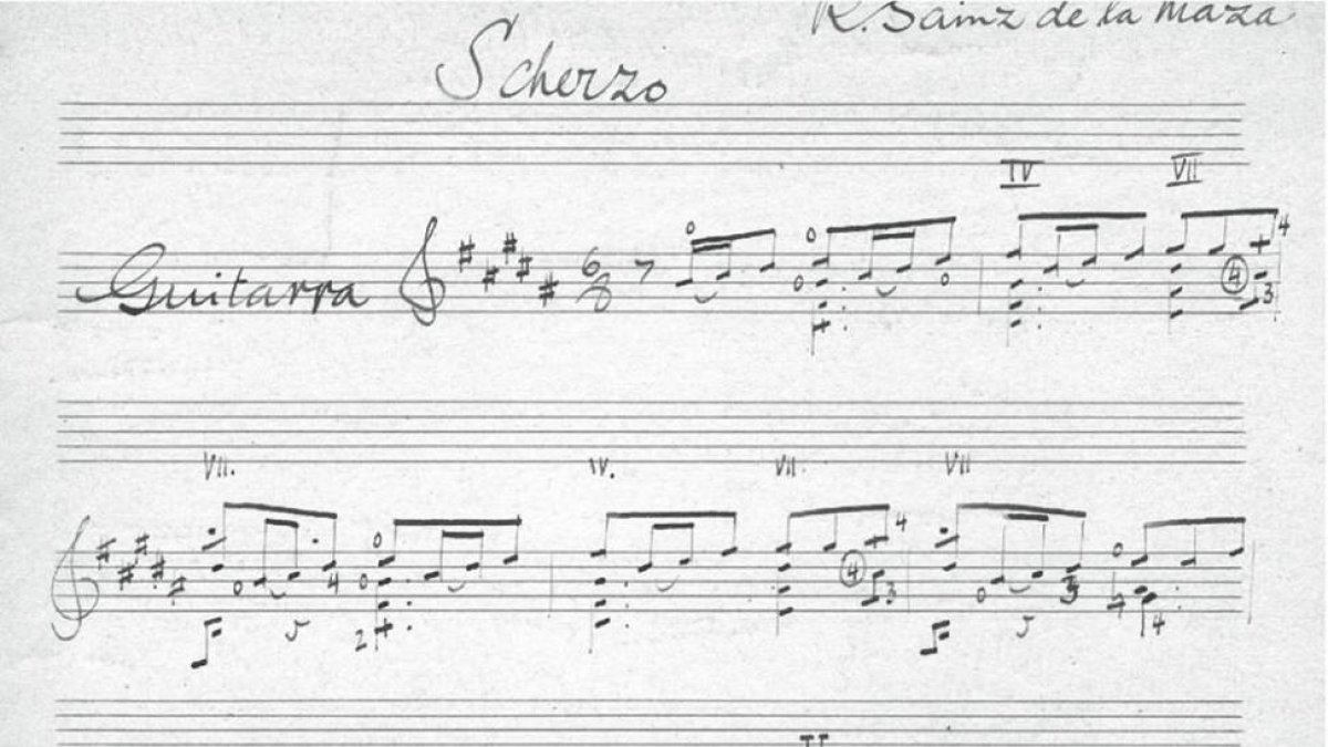 Manuscrito de 'Scherzo'.-