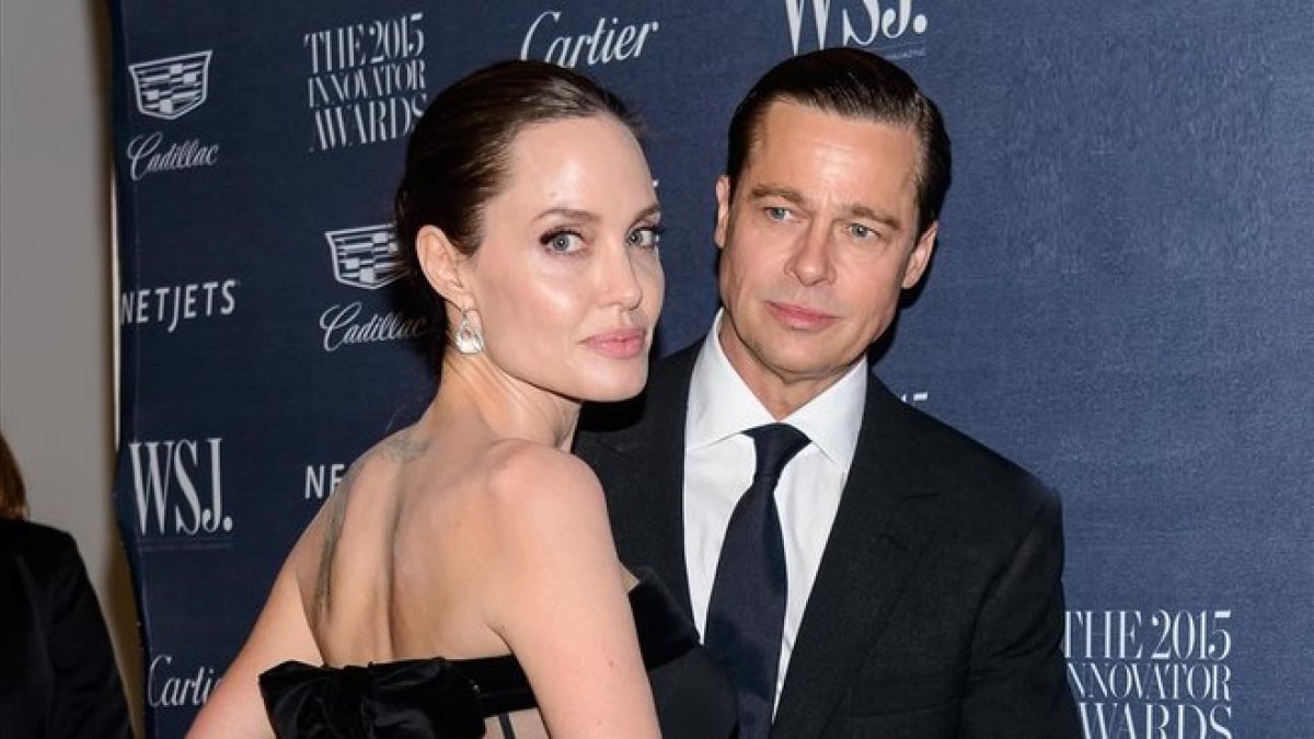 Angelina Jolie y Brad Pitt, en el 2015.-