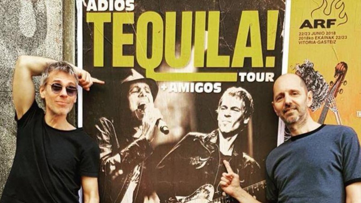 Ariel Roth yAlejo Estivel, excomponentes del histórico grupo musical Tequila.-EL PERIÓDICO