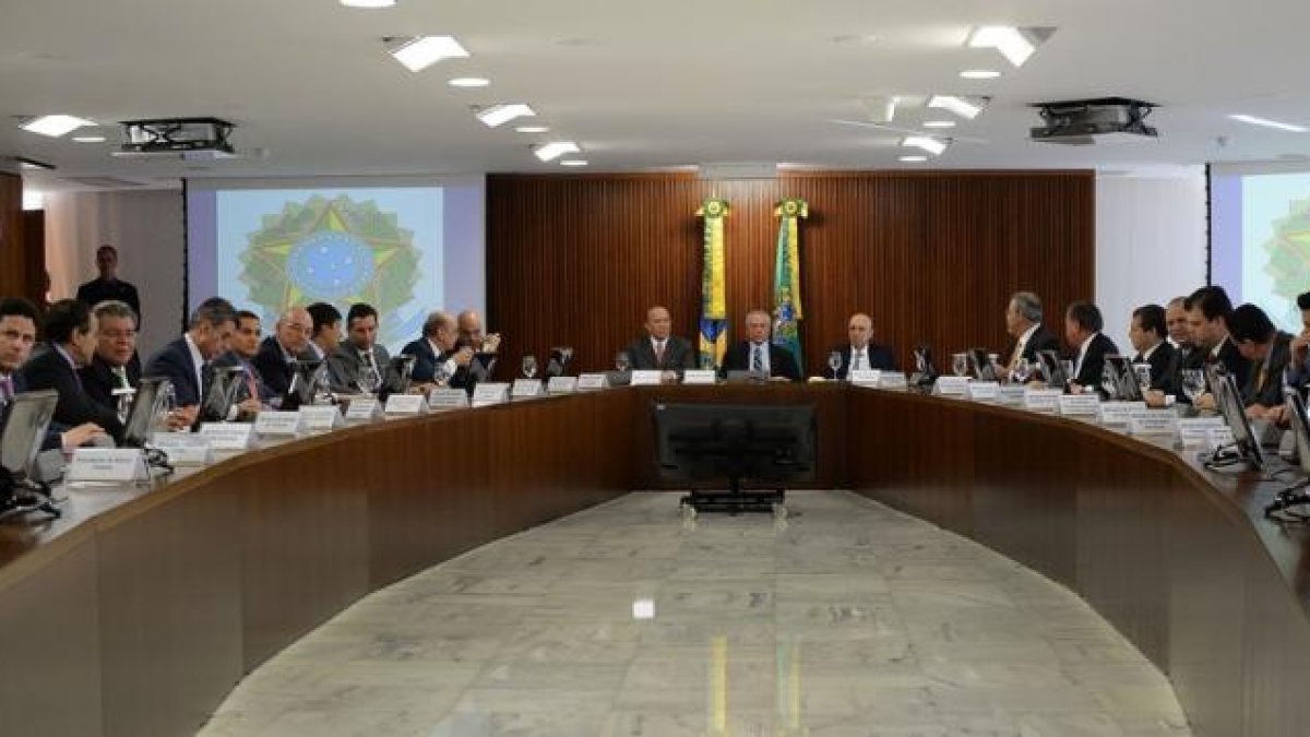 Primera reunión de los ministros del nuevo Gobierno de Brasil.-AFP / ANDRESSA ANHOLETE