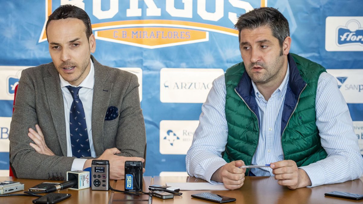 Félix Sancho y Albano Martínez, durante una comparecencia reciente. SANTI OTERO