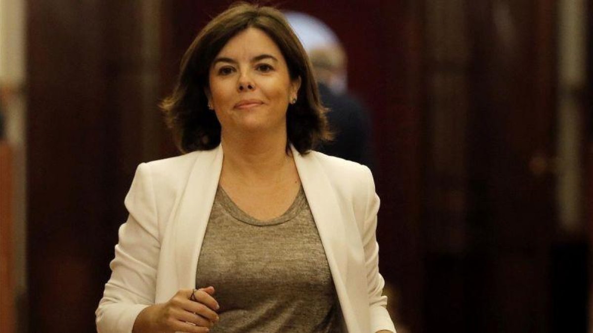 La exvicepresidenta del Gobierno Soraya Sáenz de Santamaría.-JOSÉ LUIS ROCA