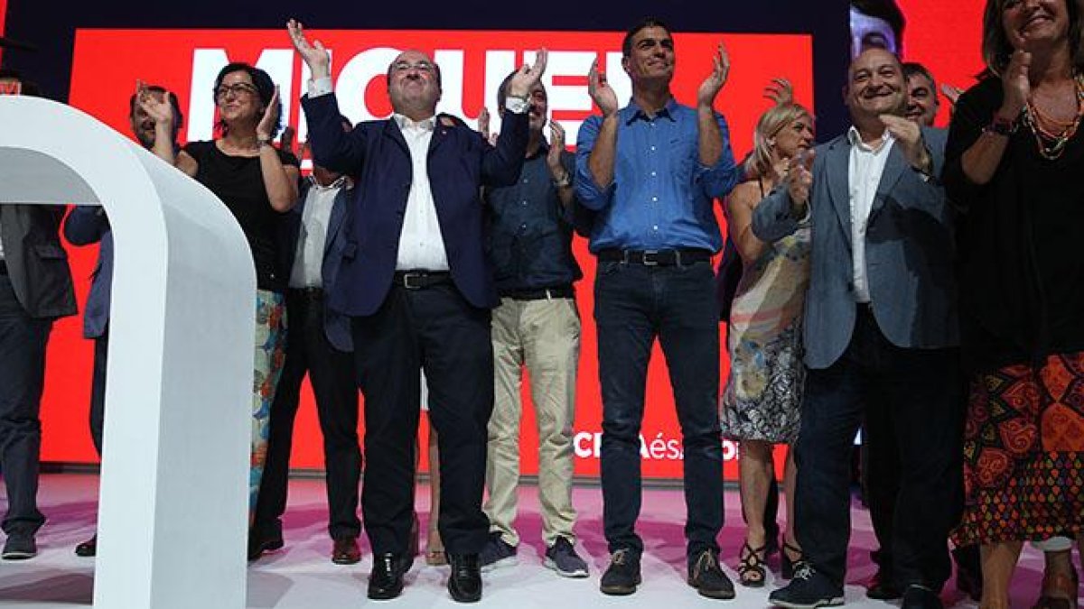 Iceta celebra su nombramiento como candidato a la Generalitat-ELISENDA PONS
