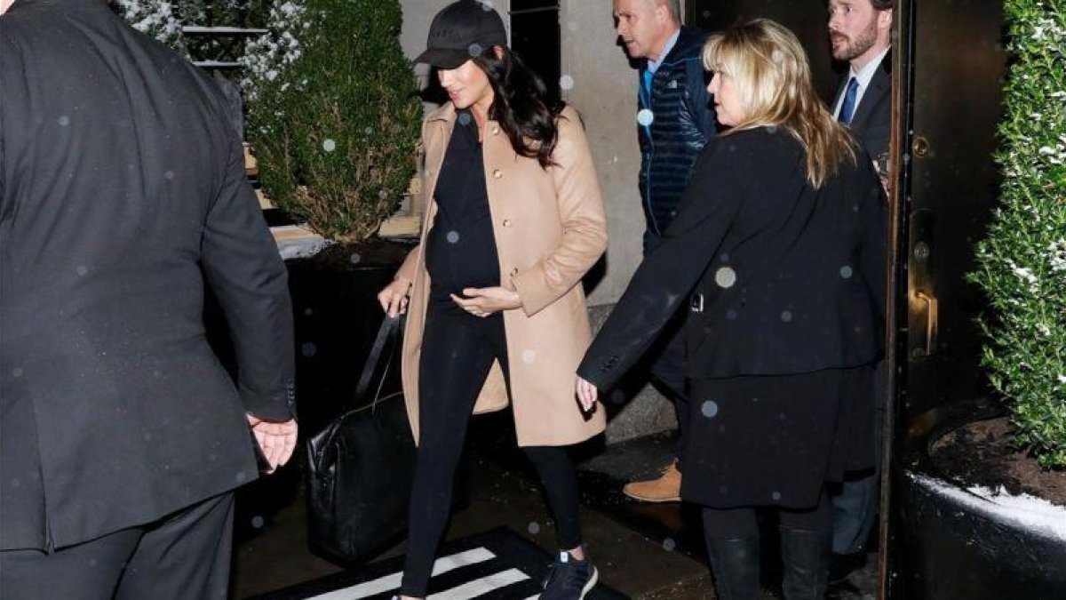 Meghan Markle, a su salida del hotel The Mark de Nueva York.-REUTERS / ANDREW KELLY
