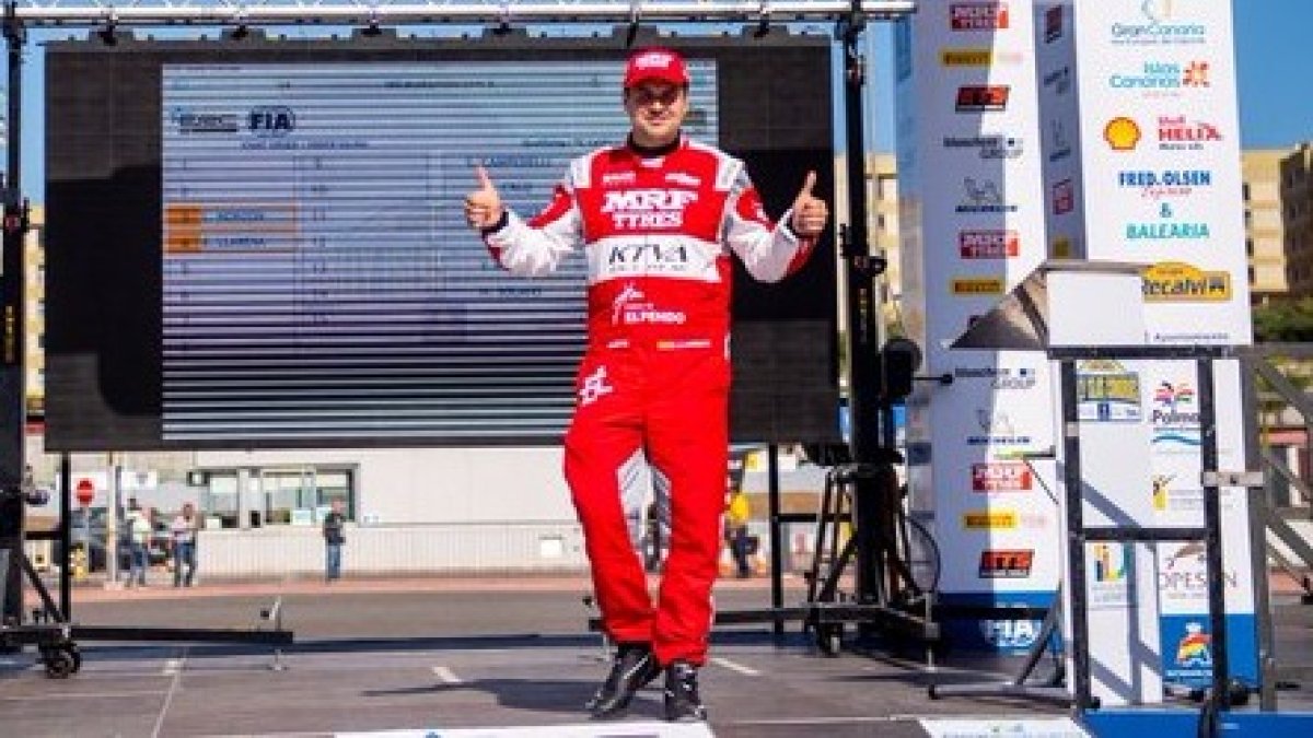 Efrén Llarena. TWITTER / @RALLYETEAMSPAIN