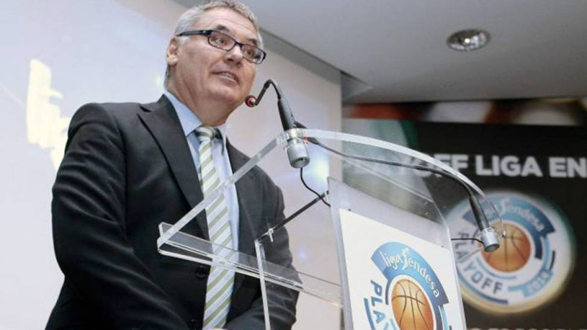 Francisco Roca, presidente ejecutivo de ACB, durante una comparecencia pública.-ECB