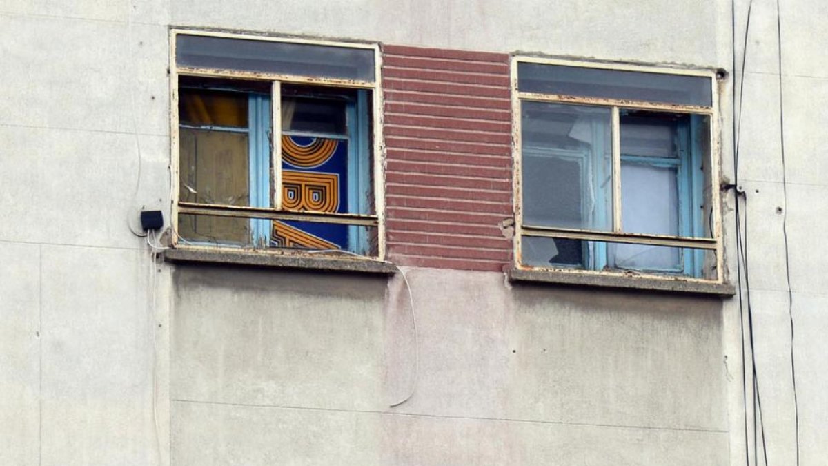 Viviendas okupadas en el barrio de El Crucero, en Burgos.-ICAL