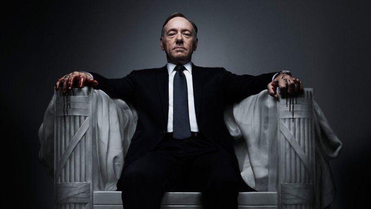Kevin Spacey, en una imagen promocional de 'House of cards'.-