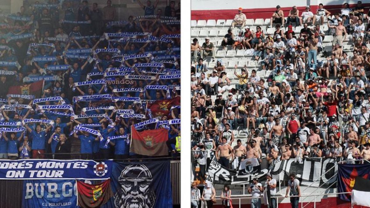 El San Pablo contará el domingo con el apoyo de 1.500 aficionados en el WiZinkCenter, una movilización sin precedentes desde que elBurgos CF se quedara a las puertas del ascenso a Segunda en 2007.-JORGE VELASCO / RAÚL OCHOA