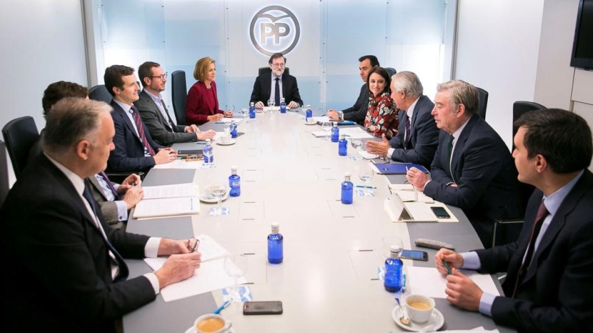 Rajoy preside una reunión del comité de dirección del PP.-/ TAREK MOHAMED