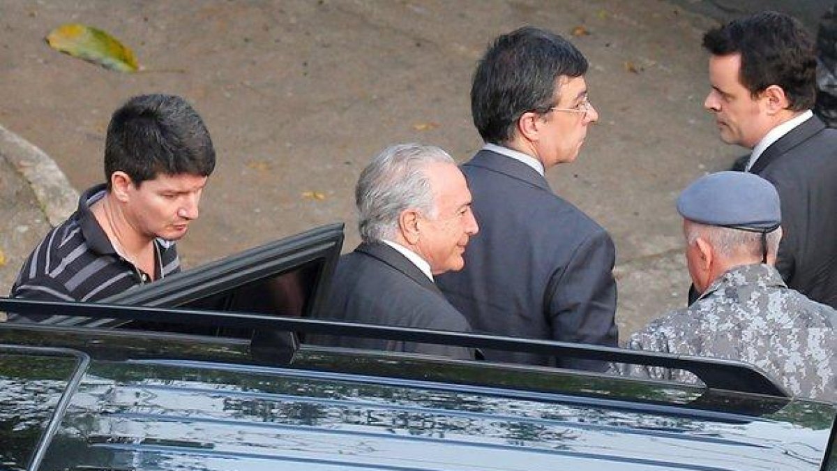 Michel Temer, expresidente de Brasil, es ingresado a una prisión de Sao Paulo.-REUTERS