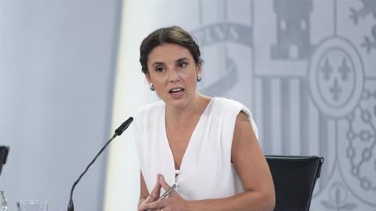 La ministra de Igualdad, Irene Montero, en una imagen de archivo. -EUROPA PRESS