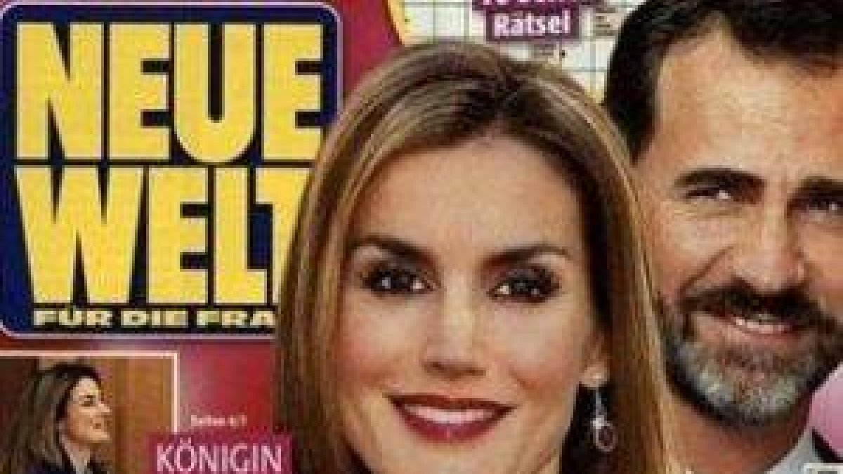 Portada de la revista del corazón alemana 'Neue Welt'.-