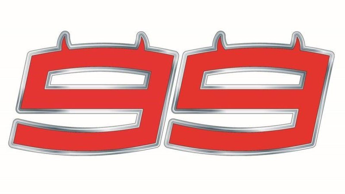 El nuevo dorsal 99 que Jorge Lorenzo lleva en su Ducati, con cuernecitos.-EL PERIÓDICO