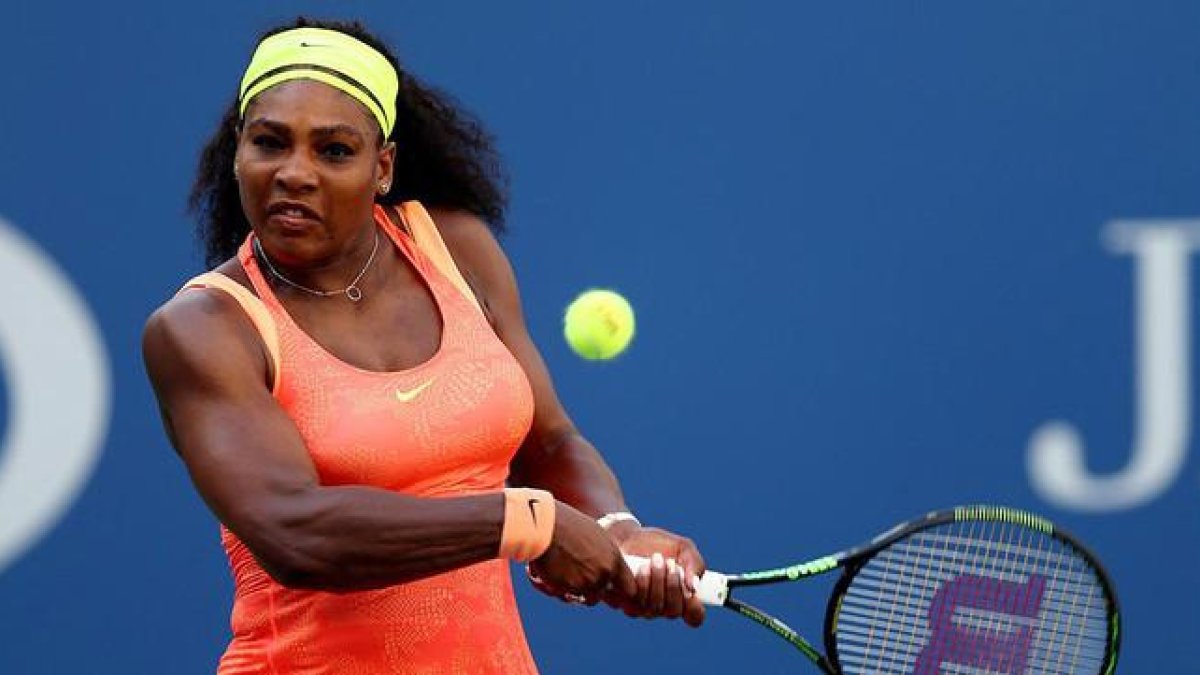 Serena Williams, durante las semifinales del Abierto de EEUU contra Roberta Vinci, el 11 de septiembre, el último partido disputado por la estadounidense.-AFP / CLIVE BRUNSKILL