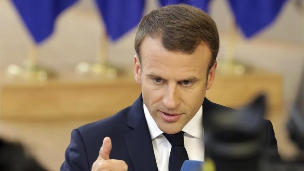 El presidente de Francia, Emmanuel Macron.-/ OLIVIER MATTHYS (AP)