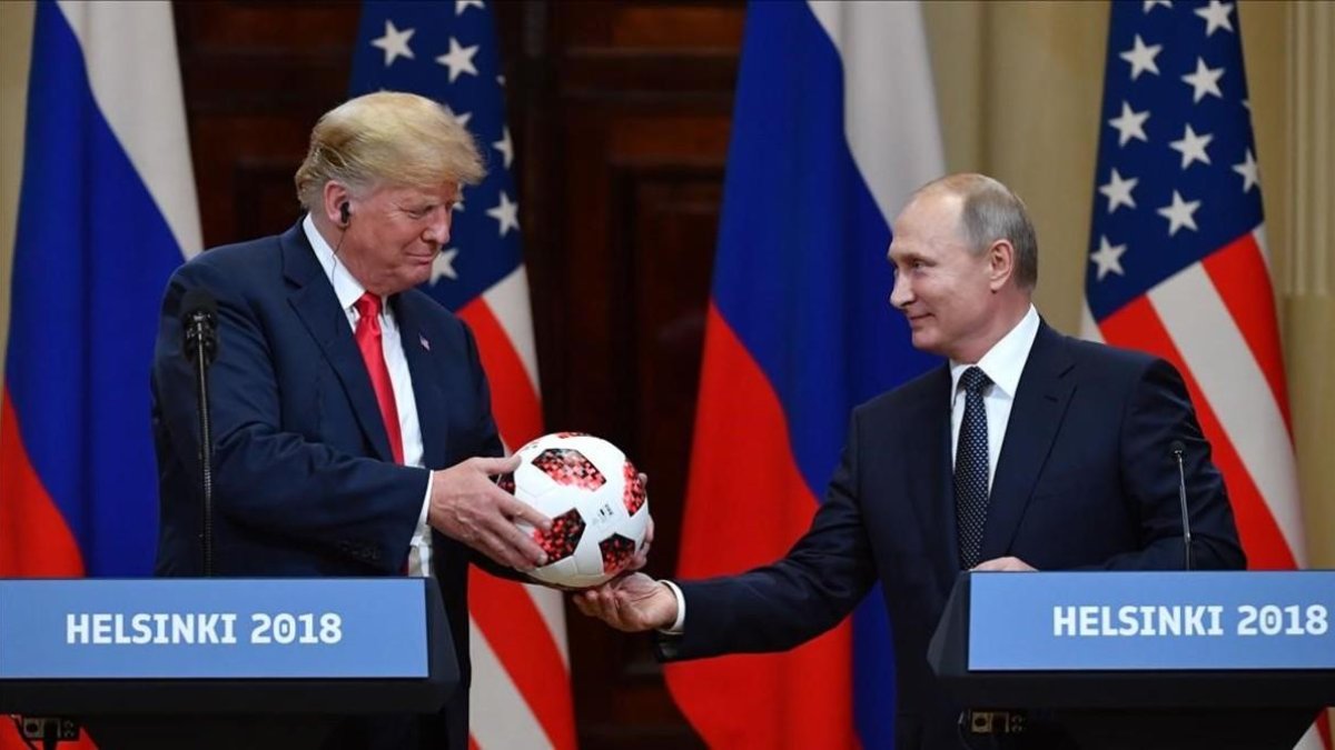 Trump y Putin, ayer en Hensilki-