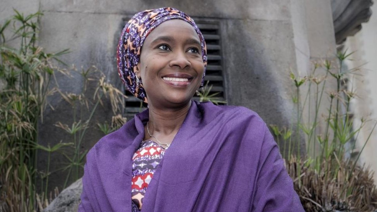 La activista y abogada nigeriana Fátima Imam en Barcelona.-RICARD FADRIQUE