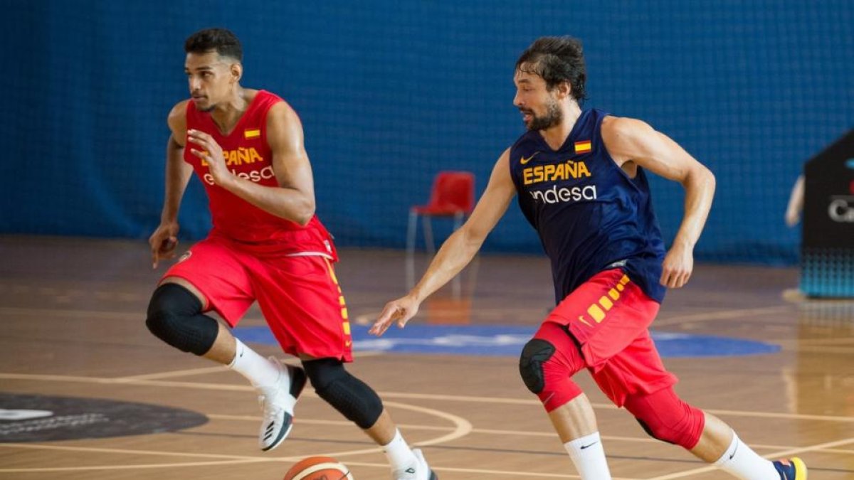 Llull, en uno de los entrenamientos con la selección a principios de agosto-EL PERIÓDICO (FEB)