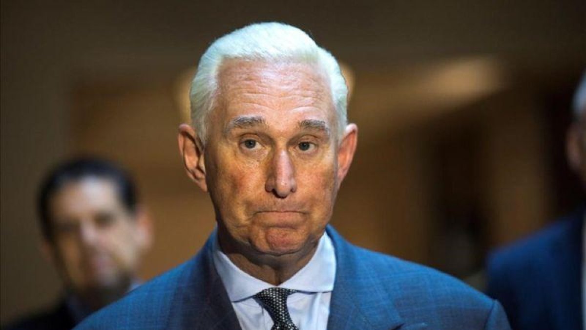 Roger Stone  excolaborador del presidente estadounidense  Donald Trump.-JIM LO SCALZO (EFE)