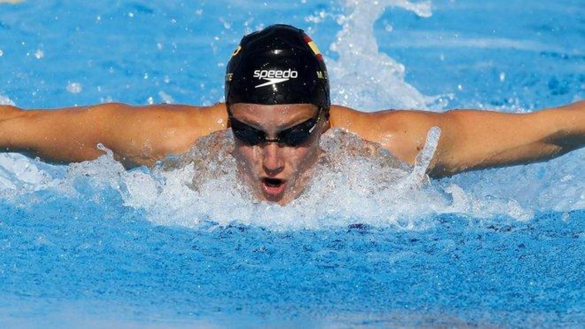Mireia Belmonte, en acción.-