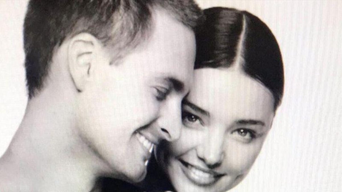 Miranda Kerr y su prometido, Evan Spiegel.-INSTAGRAM