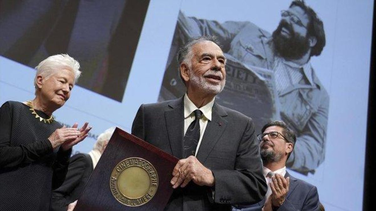 Francis Ford Coppola, el pasado viernes en Lyón, donde recibió el premio Lumière.-AP