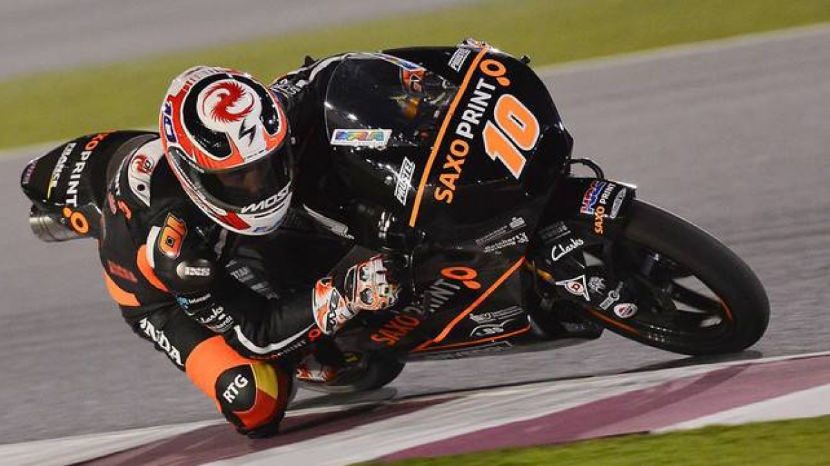 El piloto francés Alexis Masbou (Honda), durante el GP de Catar, que ha ganado al esprint.-Foto: MOTOGP
