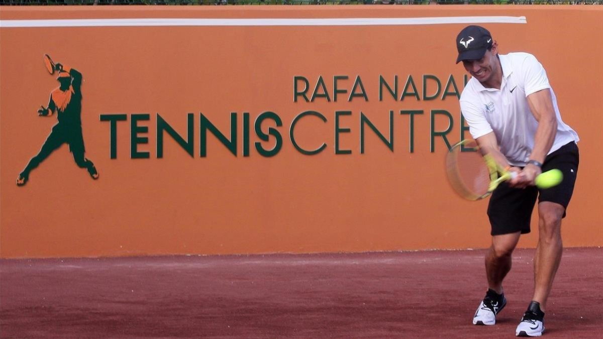 Nadal, en la inauguración del Rafa Nadal Tennis Centre en un resort de Isla Mujeres (México).-EFE / ALONSO CUPUL