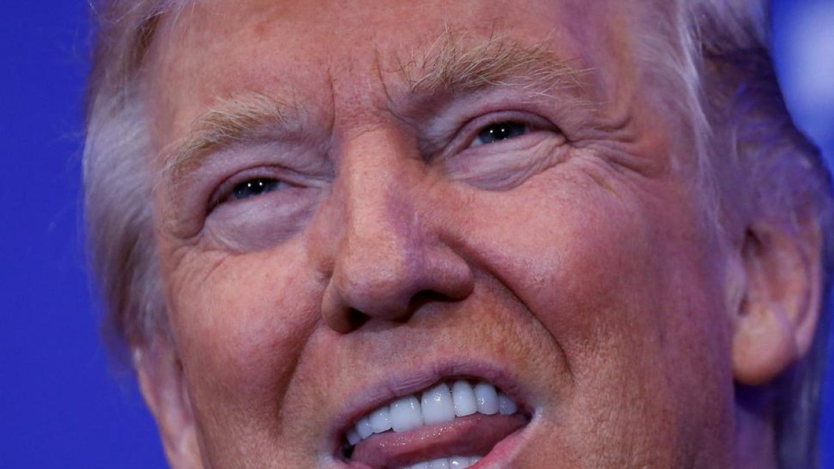 Trump, durante un acto de campaña en Pensilvania, este martes.-REUTERS / CARLO ALLEGRI