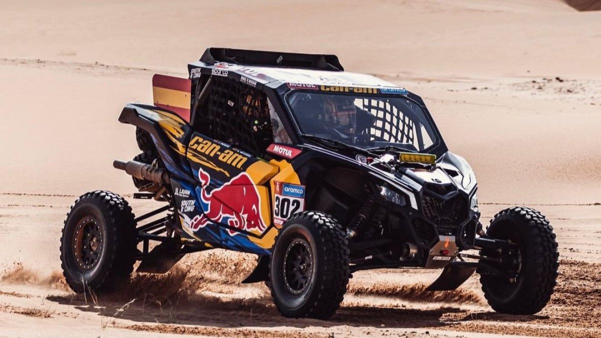 El Red Bull de Gutiérrez durante la etapa. FOTO: @redbullcanamfactoryteam