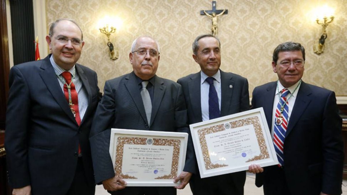 López Gómez, Giménez Rico, Delibes de Castro y Rico, de i. a d.-Raúl Ochoa