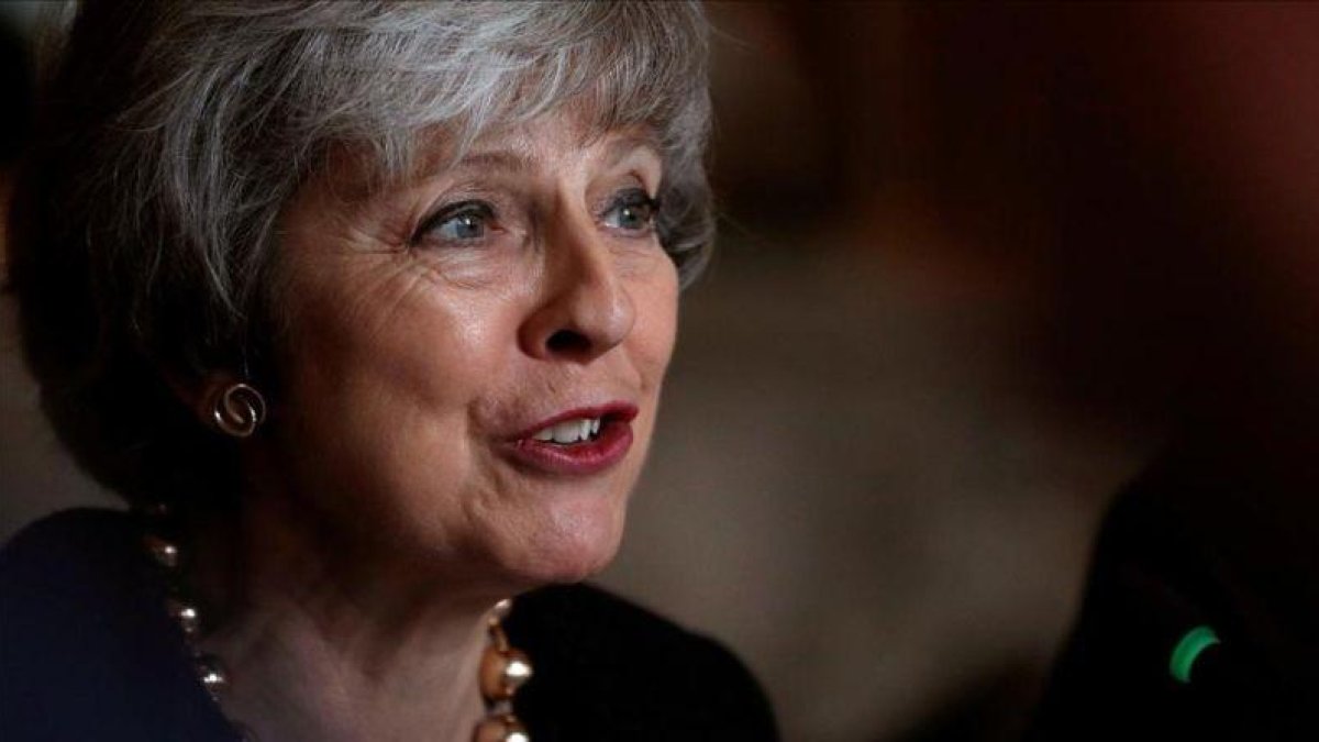 Theresa May en un acto en Londres-DENNIS POOL (REUTERS)