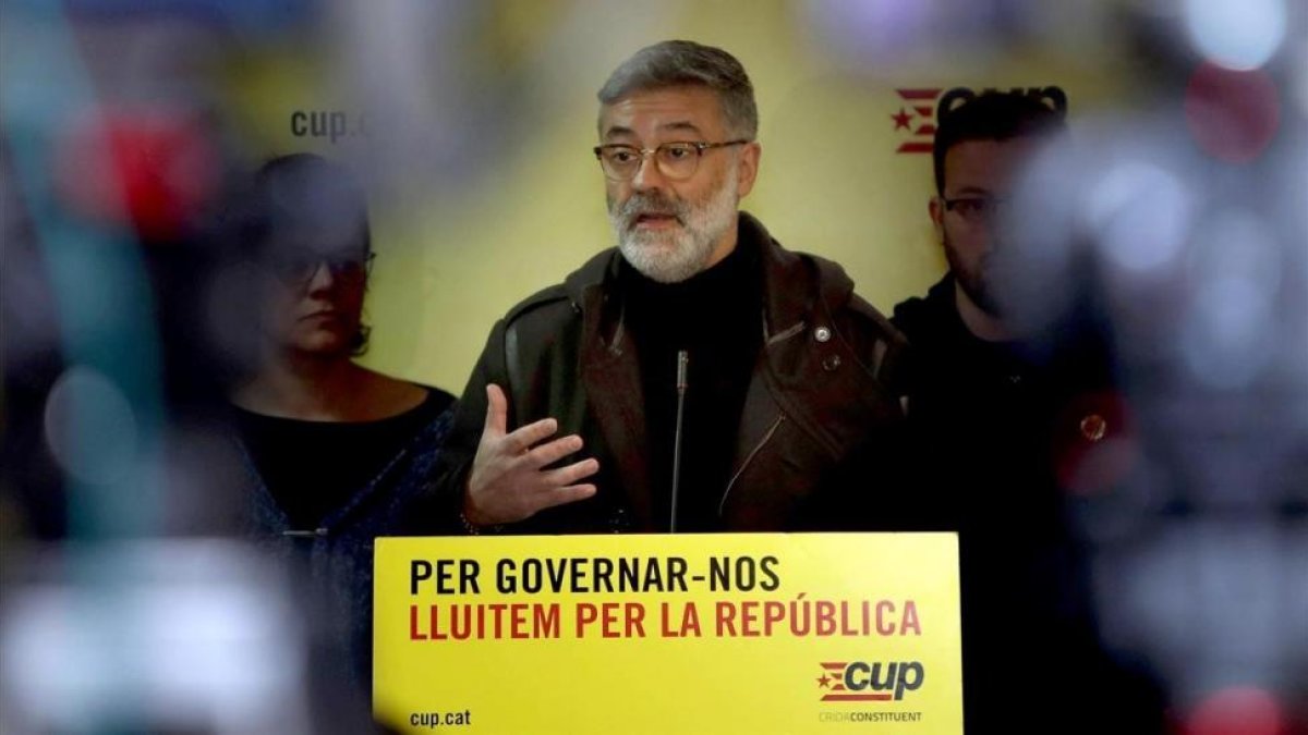 Carles Riera, diputado de la CUP-TONI ALBIR (EFE)