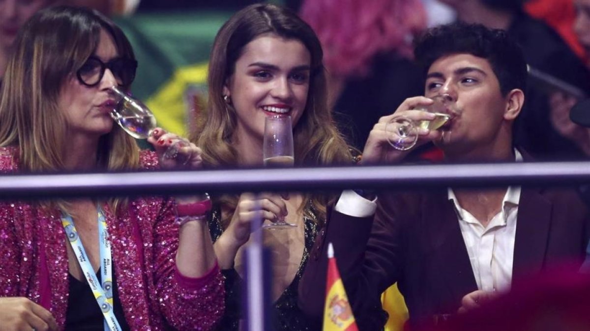 Amaia y Alfred, tras su actuación-ARMANDO FRANCA