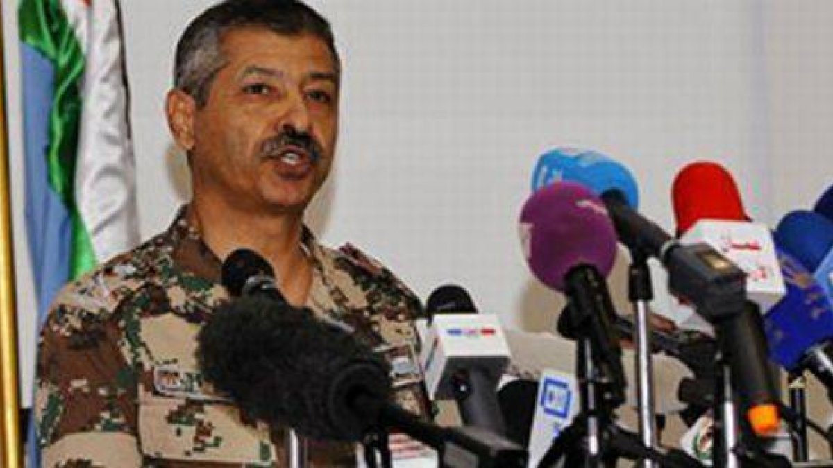 El general de división jordano Mansur al Jbur, este domingo.-Foto: REUTERS