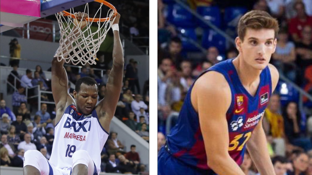 Sakho y Sergi Martínez. ACB PHOTO y FCB